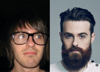 Men Around The World Show How They Look With and Without a Beard