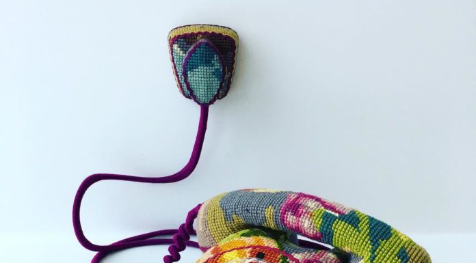 Artist Covers Vintage Household Objects In Cross-Stitched Patterns