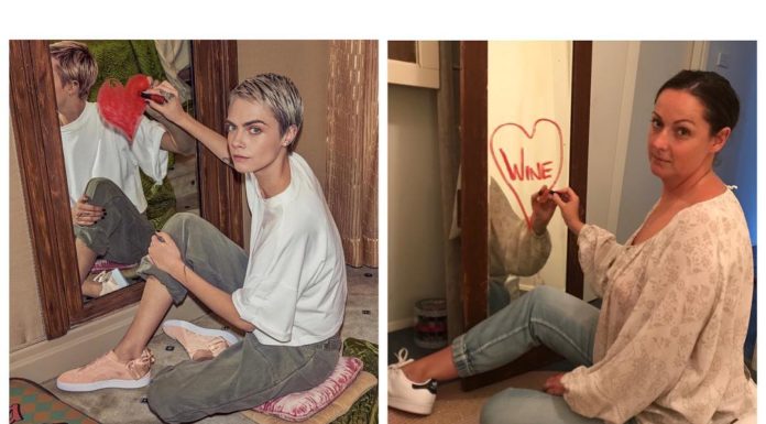Woman Recreates Celebrity Instagram Pictures With a Great Sense of Humor
