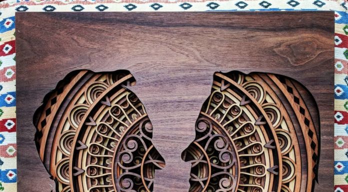 Incredible Kaleidoscopic Wood Sculptures Made with a Laser Cutter