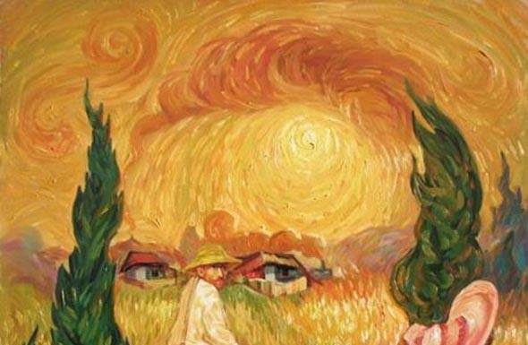 Optical illusion paintings by Oleg Shuplyak
