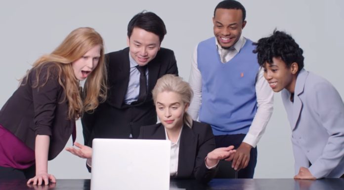 Emilia Clarke Did a Stock Shooting Parody You Need to See