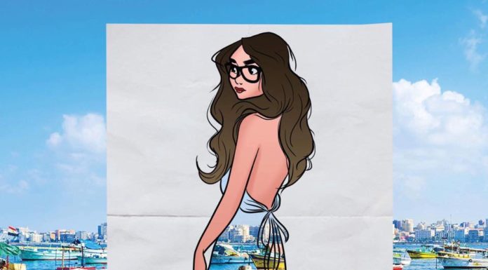These Stencil Dresses Take us on a Trip to Egypt