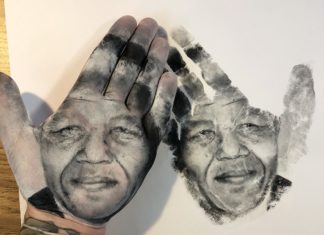 This Artist Draws Portraits through Innovative ‘Hand Stamping’