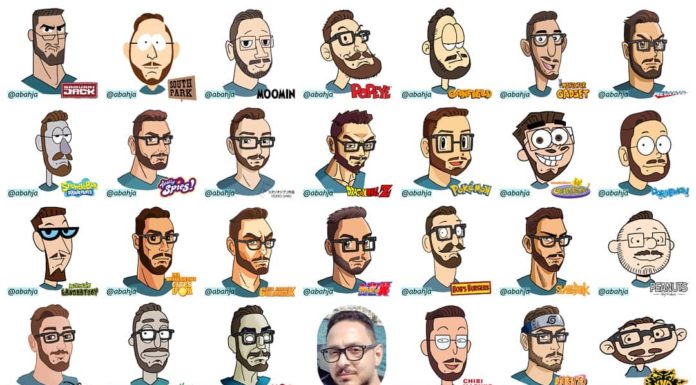 This Artist Does Self-Portraits in the Manner of 50 Different Cartoons