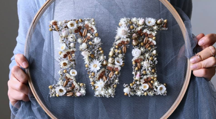 When Floral Art Meets Typography
