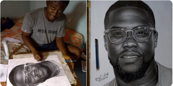 Pencil Artist Goes Viral for Drawing Kevin Hart