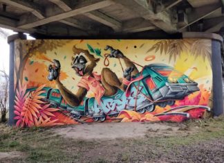 French Street Artist Creates Amazing Animal-Themed Graffiti