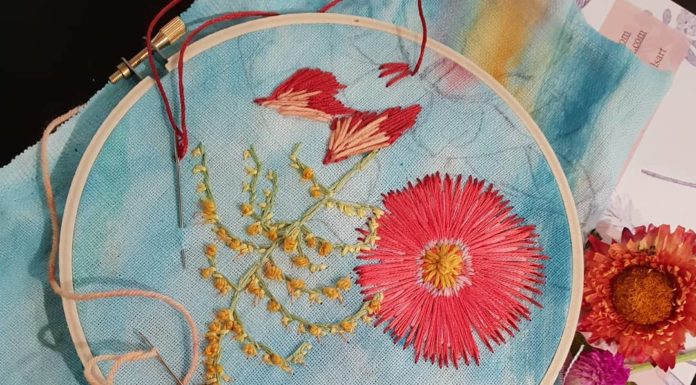 These Embroidered Art Works Are Inspired by Nature and Flora