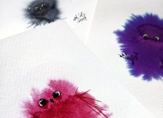 Artist Paints Adorable, Unique Watercolor Owls