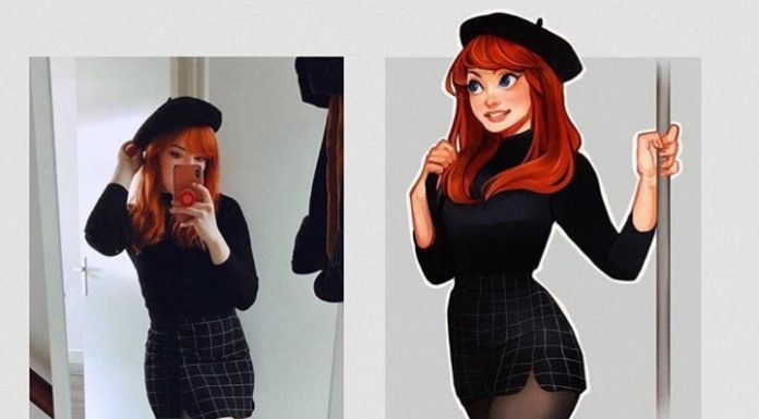 Artist Transforms Herself And Into Beautiful Cartoon Characters