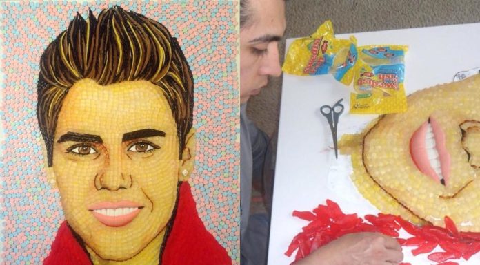 Artists Creates Celebrity Portraits Made of Sweets