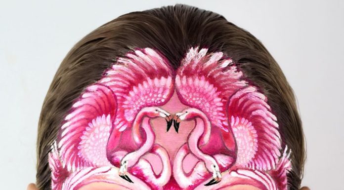 Artist Turns Her Face Into a Work of Art