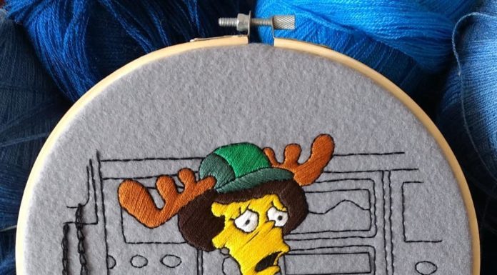 Artist Creates Vivid The Simpsons-Inspired Embroideries