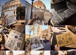 Student Captures Beauty of Italian Architecture in Impressive Sketches