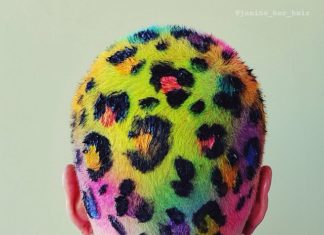 Janine Ker’s Rainbow Buzz Cuts Are a Real Head Turner