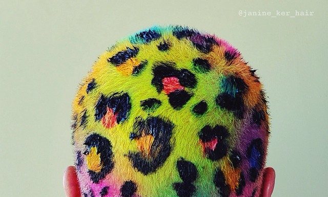 Janine Ker’s Rainbow Buzz Cuts Are a Real Head Turner