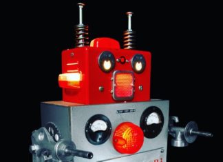 Upcycled Metal Art Robots by Bruno Lefevre-Brauer