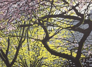 Artist’s Vibrant Linocut Prints Highlight The Beauty of Woodlands