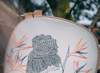 Giselle Quinto Creates Lovely Embroidery of Women Surrounded by Nature