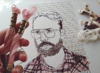 Sol Kesseler Merges Delicate Portraits with Geometric Patterns