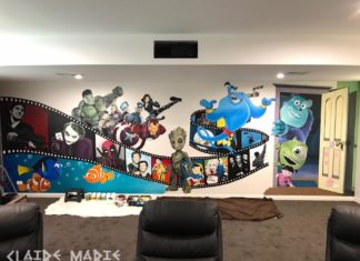 Artist Spends 120 Hours to Hand-paint Large Pop Culture Mural