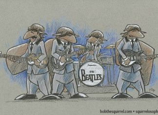 Cartoonist Reimagines Music Icons as Squirrels Frank Page