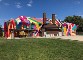 No Building is Too Large For Amanda Browder’s Colorful Fabrics