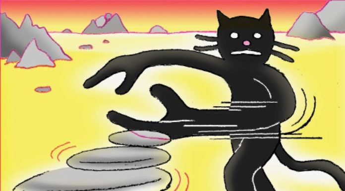 Quentin Dufour’s Illustrations Feature Black Cats and Fire