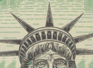 Mark Wagner’s Collages are Made Entirely of Cut-Up US Banknotes