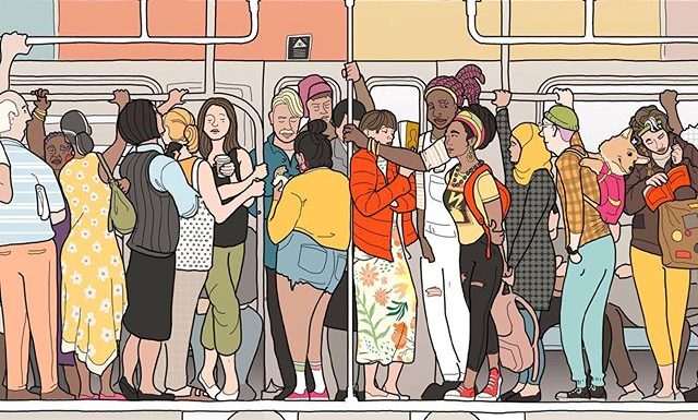 David Regone Illustrates the Very Best of “Subway Creatures”