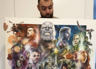Artist Creates Art From Movie Characters