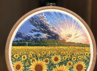 Russian Artist Creates Beautiful Embroidered Nature