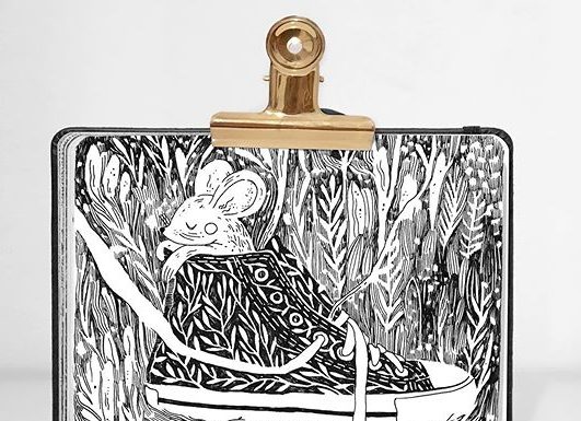 Renata Krawczyk Sketchbook is a Black-And-White Fairytale World