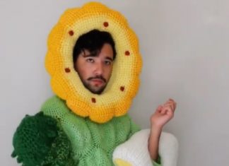 Phil Ferguson Creates the Most Hilarious Crochet Hats You’ll Ever See