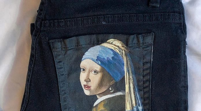 Kessler Ramirez Paints Famous Works of Art on Denim