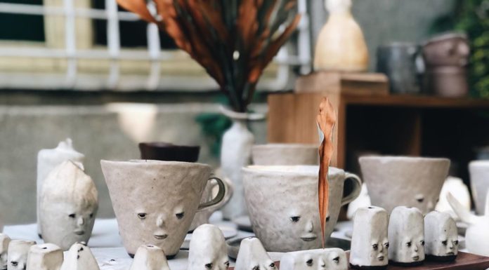 Minimalist Ceramics With Human Faces by Fan Yanting