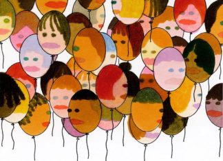 Egg-Headed People Float in Saehan Parc’s Illustrations