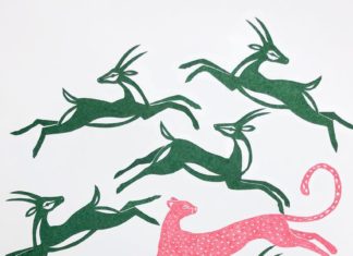 Stacey Elaine Hand Cuts Animals Out of Tissue Paper