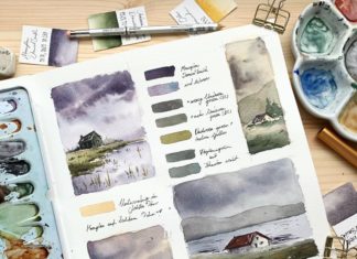 Beautiful Watercolor Studies of Landscapes By Jowita Marczuk