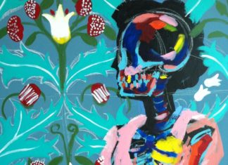 Colorful Skeletal Portraits of Celebrities By Bradley Theodore
