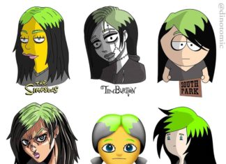 Dino Tomic Creates Celebrities in Different Cartoon Styles