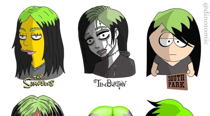 Dino Tomic Creates Celebrities in Different Cartoon Styles
