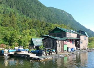 Man Builds an Island on the River Using Salvaged Materials