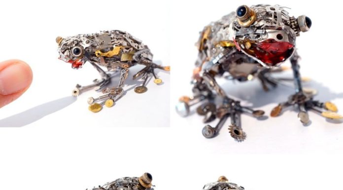 Watchmaker Crafts Impressive Animal Sculptures Out of Spare Parts
