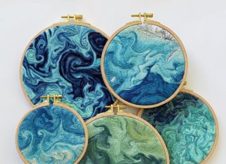 This Artist Creates Handmade Embroidery Inspired By Satellite Imagery