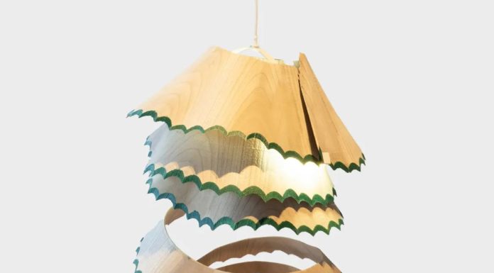 Check Out These Cool Lamps That Are Made From Giant Pencil Shavings